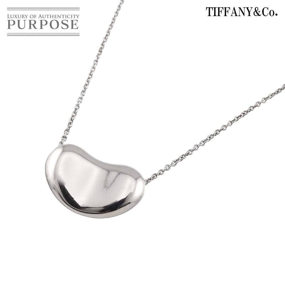 Tiffany Co Bean Necklace Silver Sv
